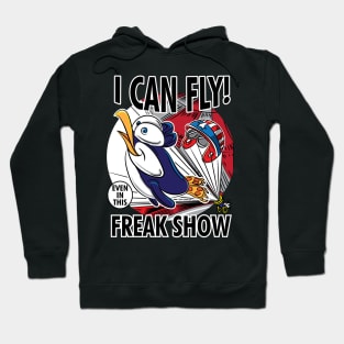 Penguin I Can Fly Freak Show Hoodie